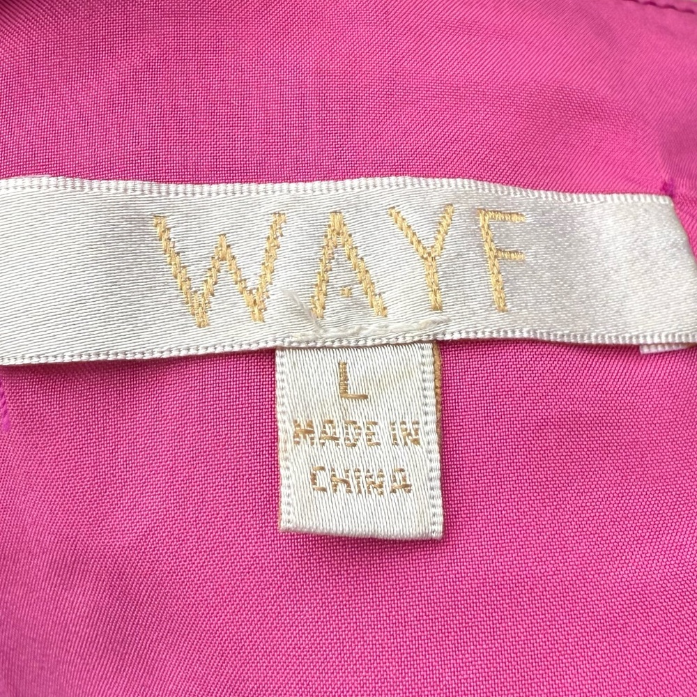 NWOT Wayf Anthropologie Barbiecore Pink Faux Leather Crop Top / L - Picture 15 of 17